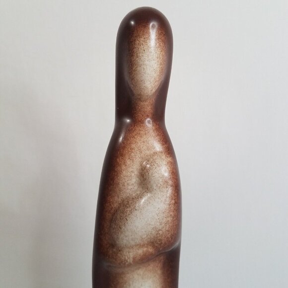 Howard Pierce 13.25" Madonna Mother and Child Porcelain Figurine Christmas Brown - Picture 12 of 16